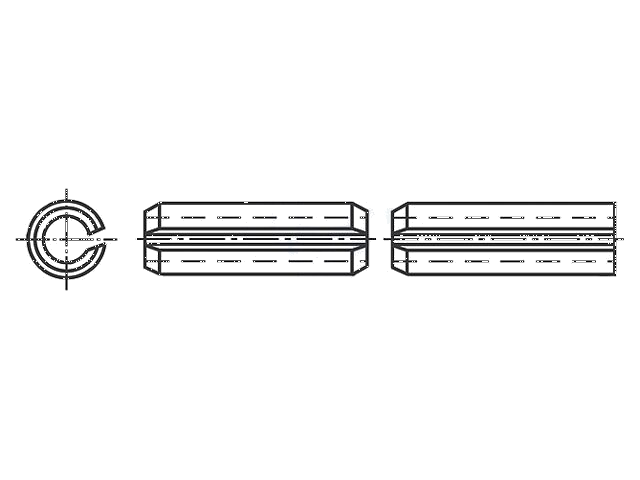 Spanbus; roestvrij staal; BN 337; Ø: 1,5mm; L: 10mm; DIN 1481 Spanbus; roestvrij staal; BN 337; Ø: 1,5mm; L: 10mm; DIN 1481